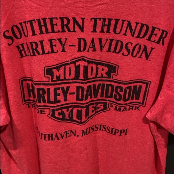 Harley-Davidson Red Soft-cotton graphic T - Picture 7 of 7